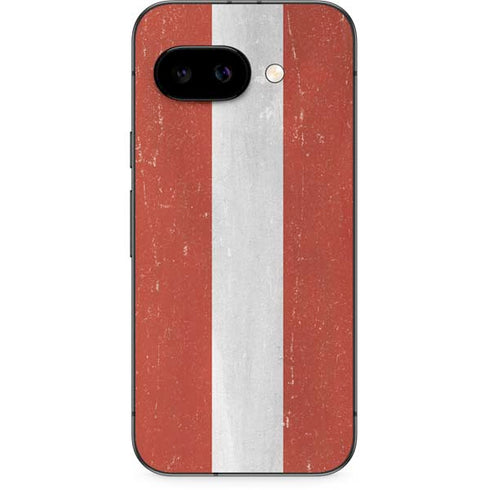 Latvia Flag Distressed Google Pixel 9a Skin